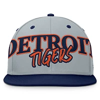 Men's Fanatics Gray Detroit Tigers Jersey Twill Fitted Hat