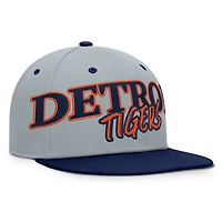 Men's Fanatics Gray Detroit Tigers Jersey Twill Fitted Hat