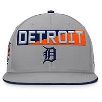 Casquette snapback Punchout grise pour homme des Detroit Tigers