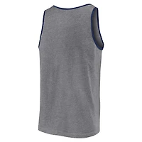 Débardeur primaire Fanatics Heather Grey Detroit Tigers pour hommes
