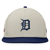 Men's Fanatics Khaki/Navy Detroit Tigers Team Two-Tone Snapback Hat