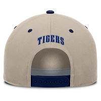 Casquette ajustable Fanatics kaki/marine Detroit Tigers Veteran A-Frame pour homme