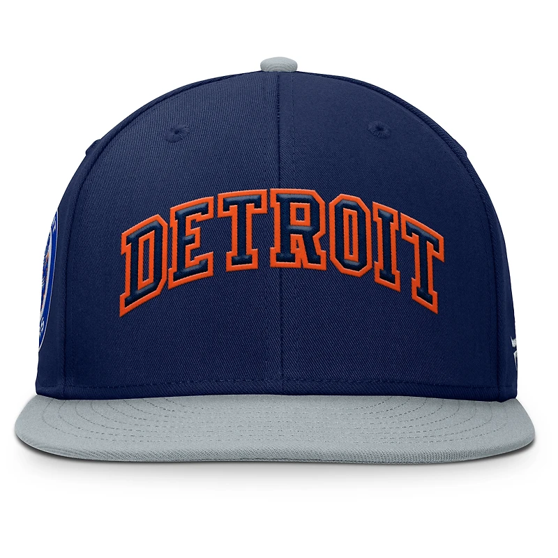 Men's Fanatics  Navy/Gray Detroit Tigers Yard Fitted Hat