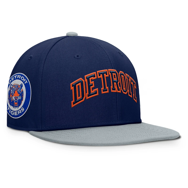 Men's Fanatics  Navy/Gray Detroit Tigers Yard Fitted Hat