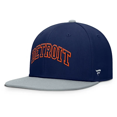 Men's Fanatics  Navy/Gray Detroit Tigers Yard Fitted Hat
