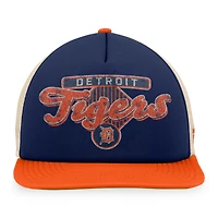 Men's Fanatics Navy/Orange Detroit Tigers Cooperstown Collection Talley Foam Trucker Snapback Hat