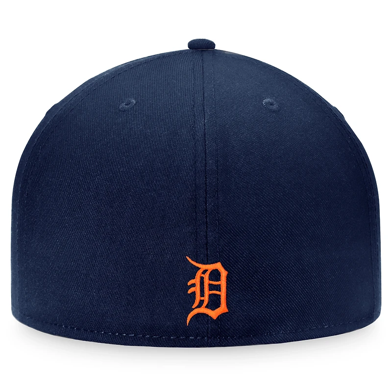 Men's Fanatics Navy/Orange Detroit Tigers Fundamental Two-Tone Fitted Hat