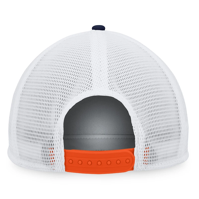 Men's Fanatics Navy/Orange Detroit Tigers Heritage Foam Front Trucker Snapback Hat