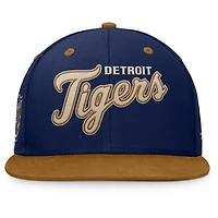Men's Fanatics Navy/Tan Detroit Tigers Splinter Fitted Hat