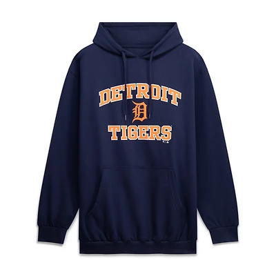 Men's Fanatics Navy Detroit Tigers Big & Tall Heart Soul Hoodie