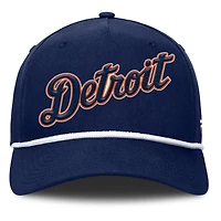 Casquette ajustable en forme de A pour hommes Fanatics Navy Detroit Tigers Clubhouse Foul Ball