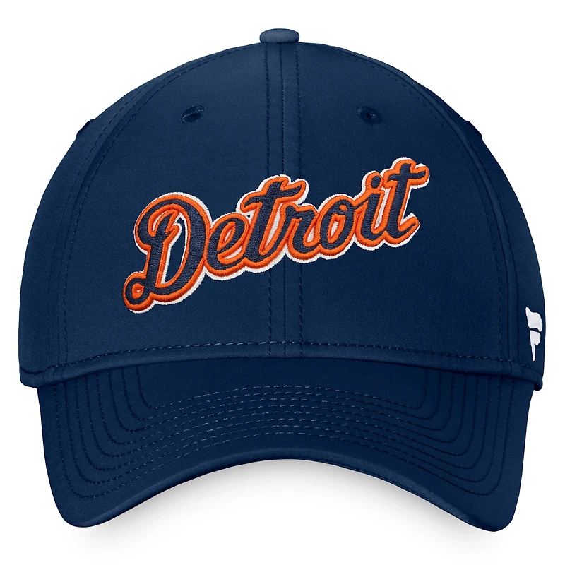 Casquette Fanatics Navy Detroit Tigers Core Flex pour hommes