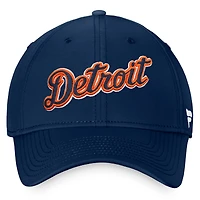 Casquette Fanatics Navy Detroit Tigers Core Flex pour hommes