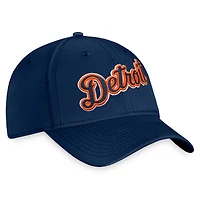 Casquette Fanatics Navy Detroit Tigers Core Flex pour hommes