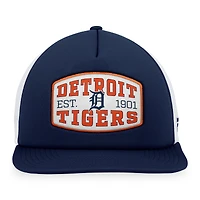 Men's Fanatics  Navy Detroit Tigers Foam Front Patch Trucker Snapback Hat