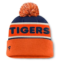 Men's Fanatics Navy Detroit Tigers Heritage Cuffed Knit Hat with Pom