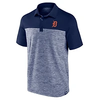 Polo emblématique à teinture spatiale brossée Omni Fanatics pour hommes, bleu marine, Detroit Tigers