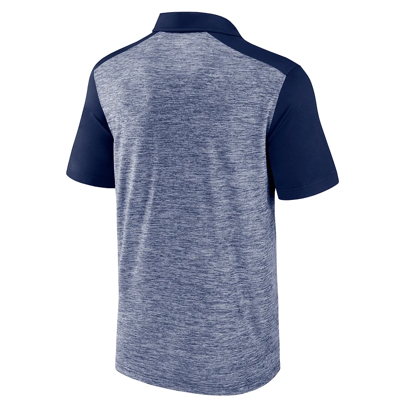 Men's Fanatics Navy Detroit Tigers Iconic Omni Brushed Space-Dye Polo