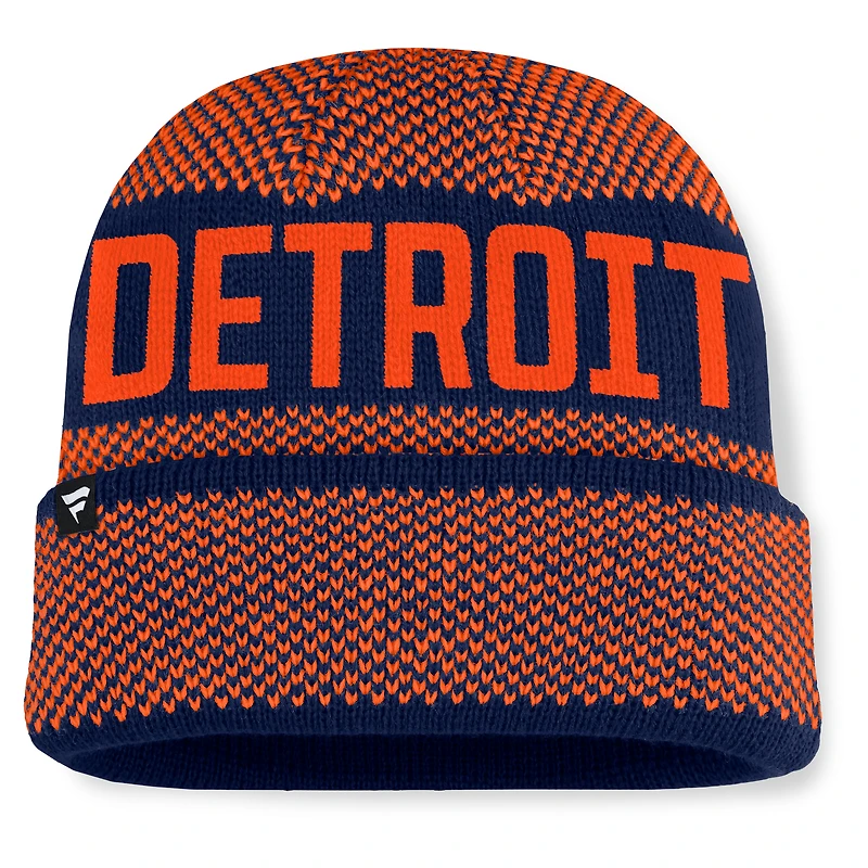 Men's Fanatics Navy Detroit Tigers Rotation Cuffed Knit Hat
