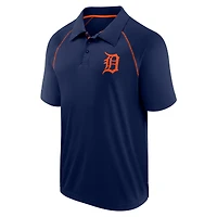Men's Fanatics Navy Detroit Tigers Strong Alone Raglan Polo