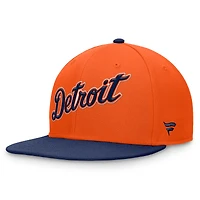 Men's Fanatics Orange Detroit Tigers Fundamental Two-Tone Fitted Hat