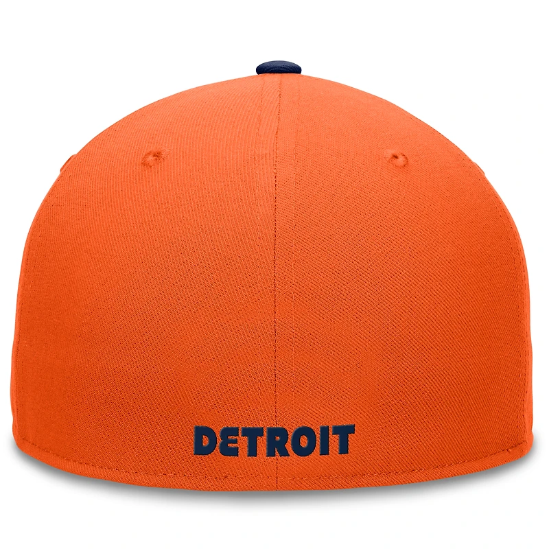 Men's Fanatics Orange Detroit Tigers Fundamental Two-Tone Fitted Hat