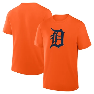 T-shirt Fanatics orange pour homme avec logo principal des Detroit Tigers