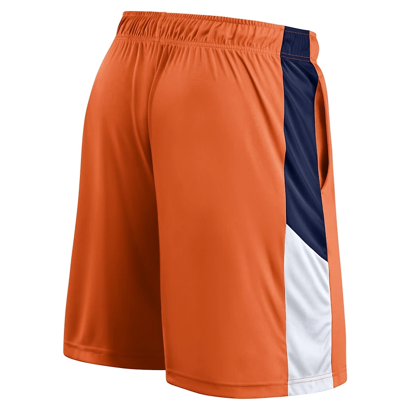 Short orange avec logo principal des Detroit Tigers Fanatics pour hommes