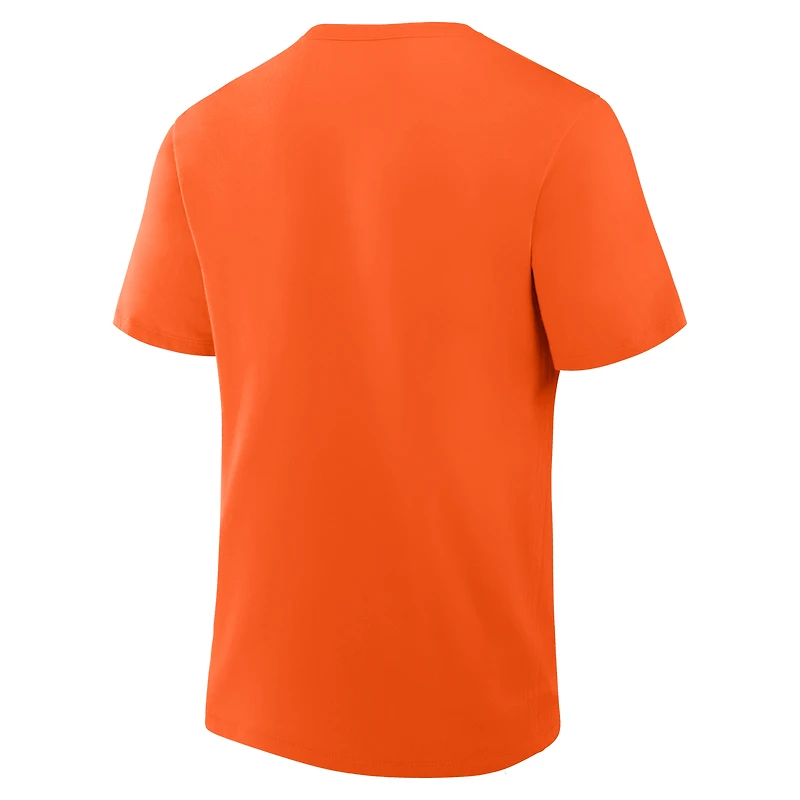Men's Fanatics Orange Detroit Tigers Wordmark Legacy T-Shirt