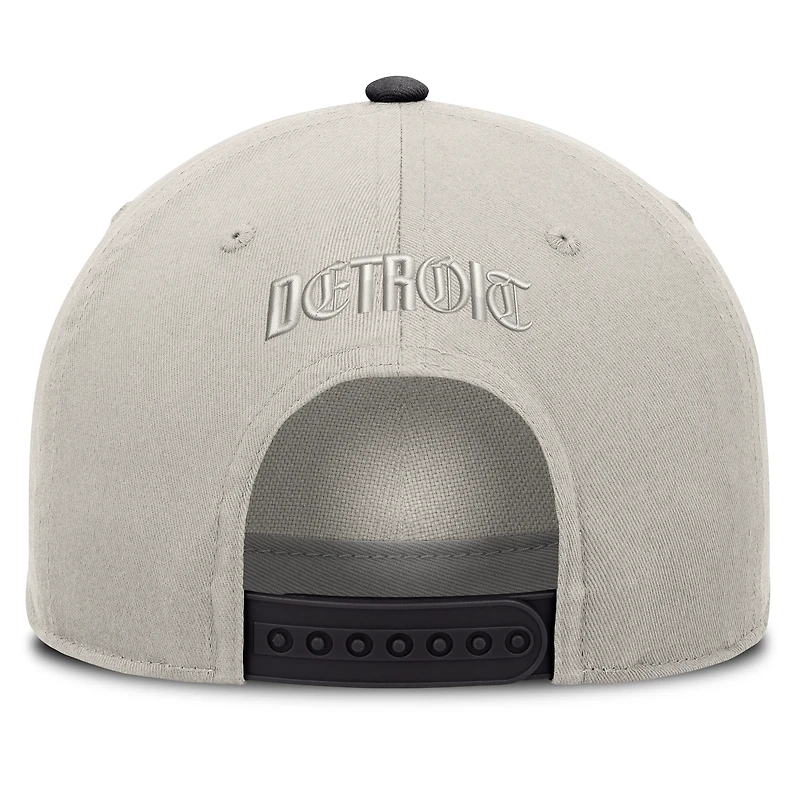 Men's Fanatics Stone/Graphite Detroit Tigers Wonder A-Frame Adjustable Hat
