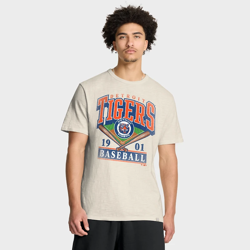 T-shirt Fanatics beige Detroit Tigers Stadium Slub pour homme