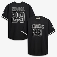 Men's Fanatics Tarik Skubal Black/White Detroit Tigers Big & Tall Heavyweight Mesh Jersey