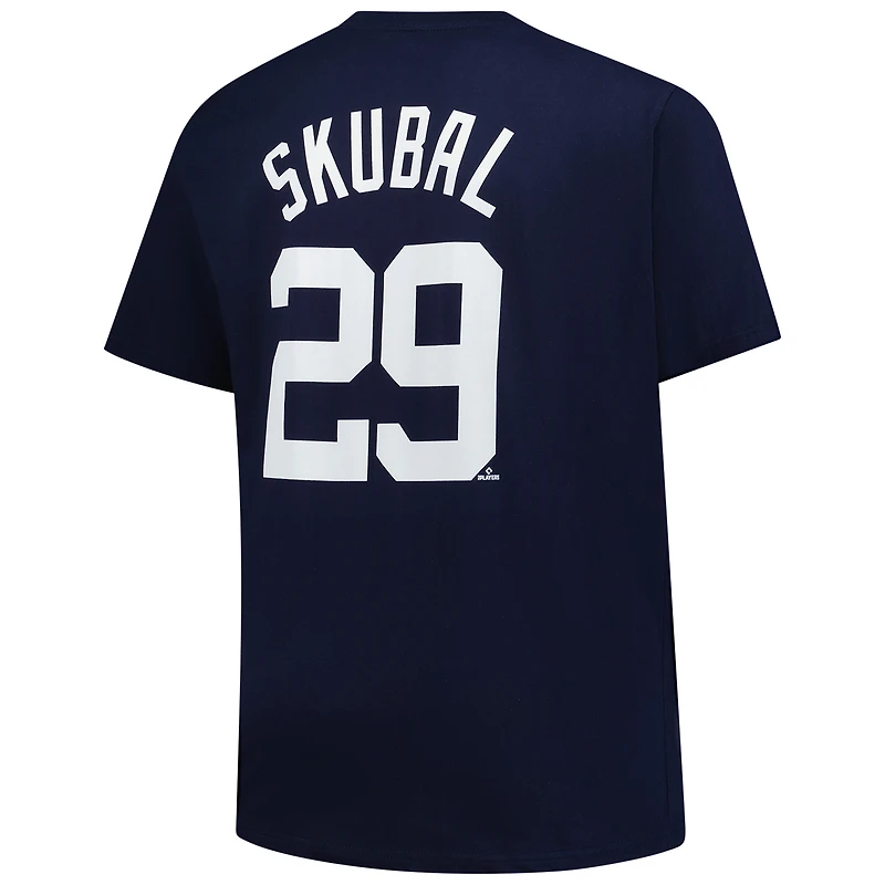 Men's Fanatics Tarik Skubal Navy Detroit Tigers Big & Tall Name Number T-Shirt