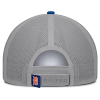 Men's Fanatics White/Navy Detroit Tigers Designated A-Frame Foam Front Trucker Adjustable Hat