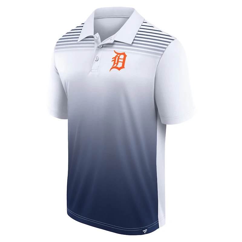 Men's Fanatics White/Navy Detroit Tigers Sandlot Game Polo