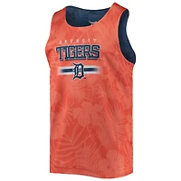 Débardeur réversible en maille à motif floral FOCO bleu marine Detroit Tigers pour homme