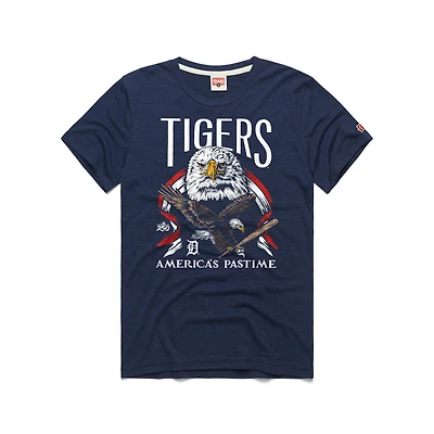 Men's Homage Navy Detroit Tigers America's Pastime Tri-Blend T-Shirt