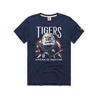 Men's Homage  Navy Detroit Tigers America's Pastime Tri-Blend T-Shirt