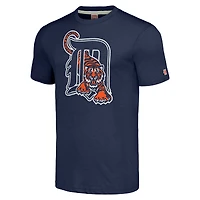 T-shirt tri-mélange avec logo dessiné à la main de collection Cooperstown des Detroit Tigers marine Hommage pour hommes