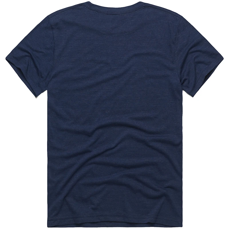 Men's Homage Navy Detroit Tigers Hyper Local Refresh Tri-Blend T-Shirt