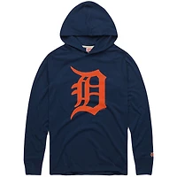 Men's Homage Navy Detroit Tigers Lightweight Raglan Tri-Blend Pullover Hoodie