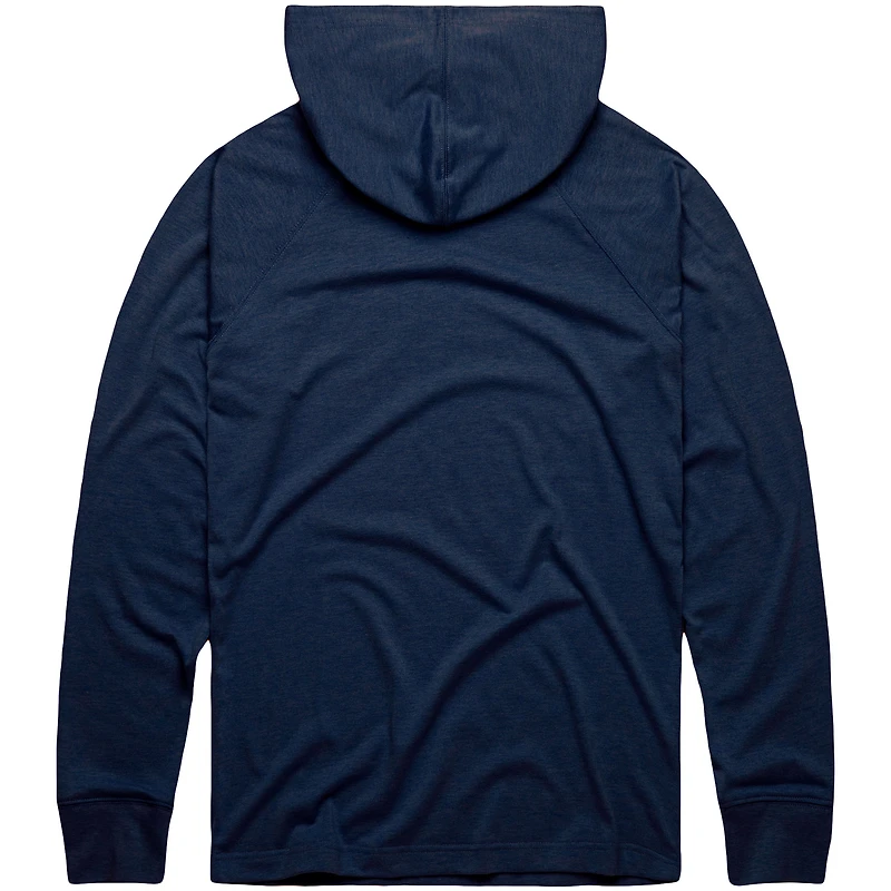 Men's Homage Navy Detroit Tigers Lightweight Raglan Tri-Blend Pullover Hoodie