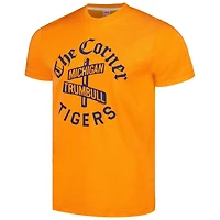 T-shirt tri-mélange The Corner pour hommes, hommage orange aux Tigers de Detroit, collection Doodle