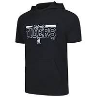 Men's Levelwear Black Detroit Tigers Phase Vanguard Hoodie T-Shirt