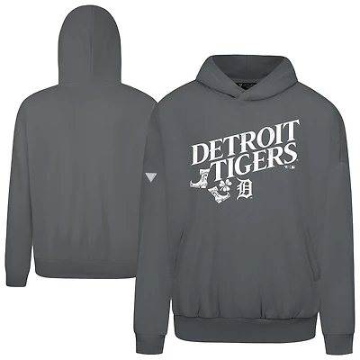 Men's Levelwear Gray Detroit Tigers St. Patrick's Day Pullover Hoodie