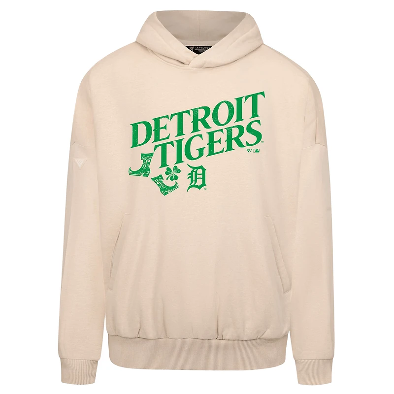 Sweat à capuche kaki pour homme Detroit Tigers St. Patrick's Day de Levelwear