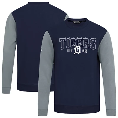 Men's Levelwear Navy Detroit Tigers Accolade Ultimate Textbook Pullover Sweatshirt