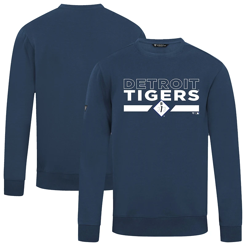 Men's Levelwear  Navy Detroit Tigers City Connect Zane No Hitter Sweatshirt