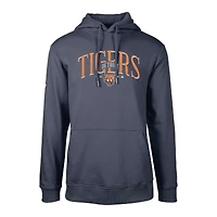 Men's Levelwear Navy Detroit Tigers Cooperstown Collection Podium Retro Pullover Hoodie