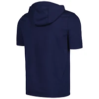 Sweat à capuche manches courtes et entièrement zippé Levelwear pour hommes, bleu marine, Detroit Tigers Recruit